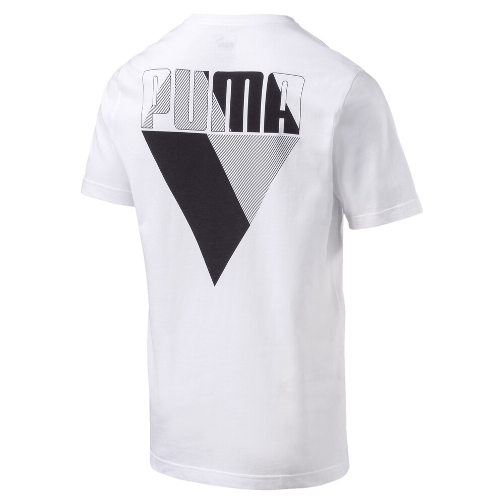 

PUMA - male - Футболка Graphic Brand Tee – Puma White –, Белый