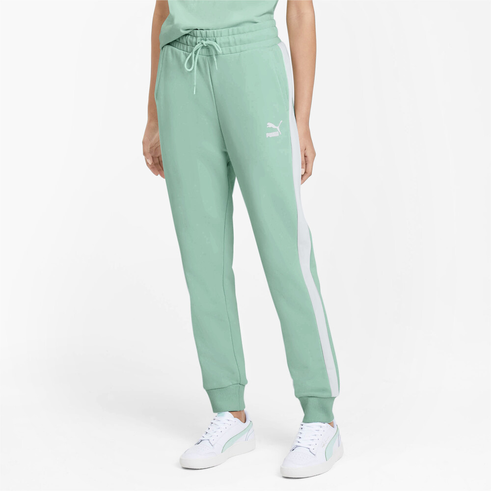 puma track pants green