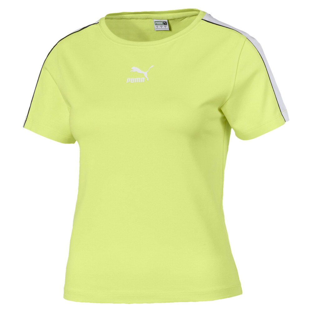 

PUMA - female - Футболка Classics Tight Top – Sunny Lime –, Зеленый