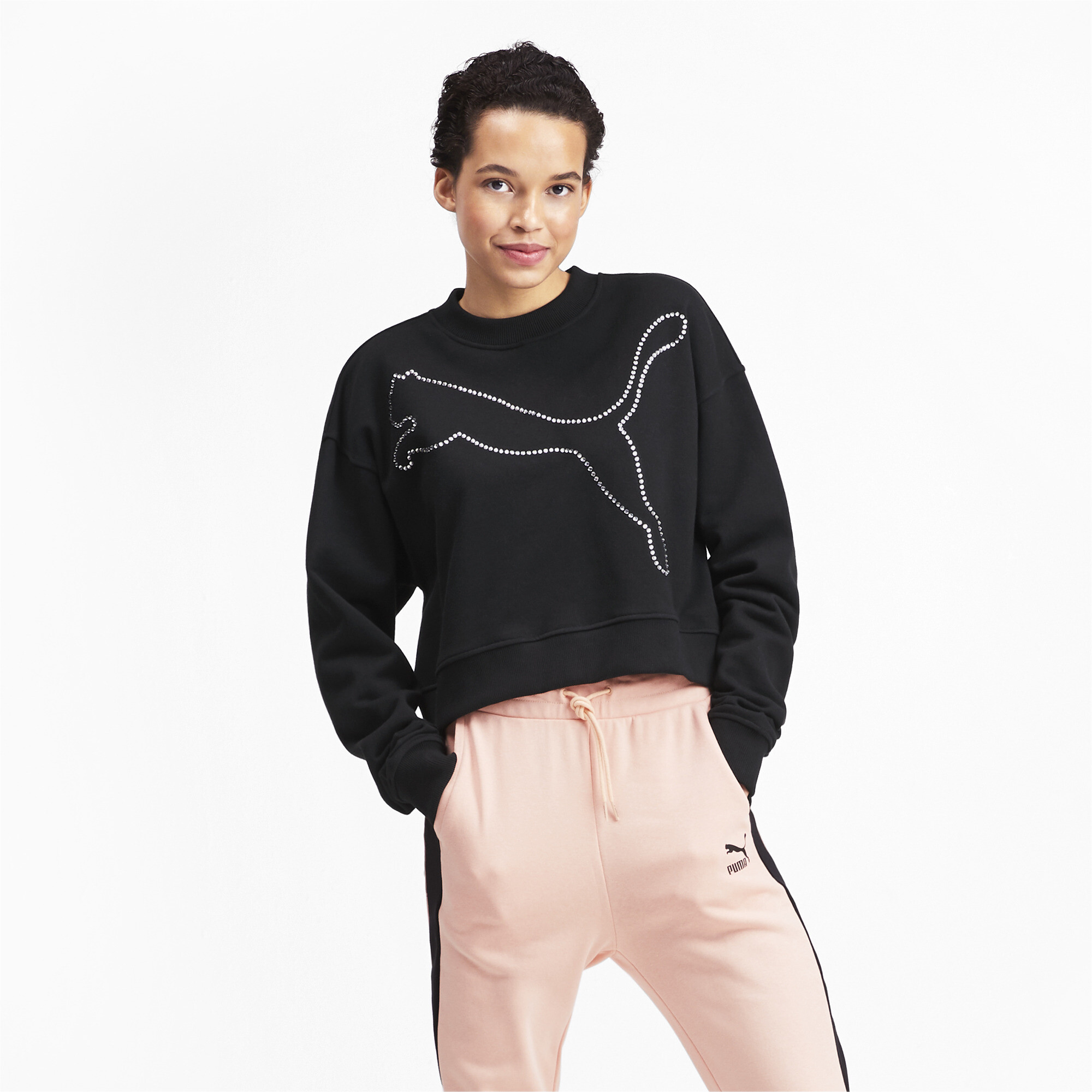 Download PUMA Women's Rhinestone Crewneck Sweatshirt | eBay