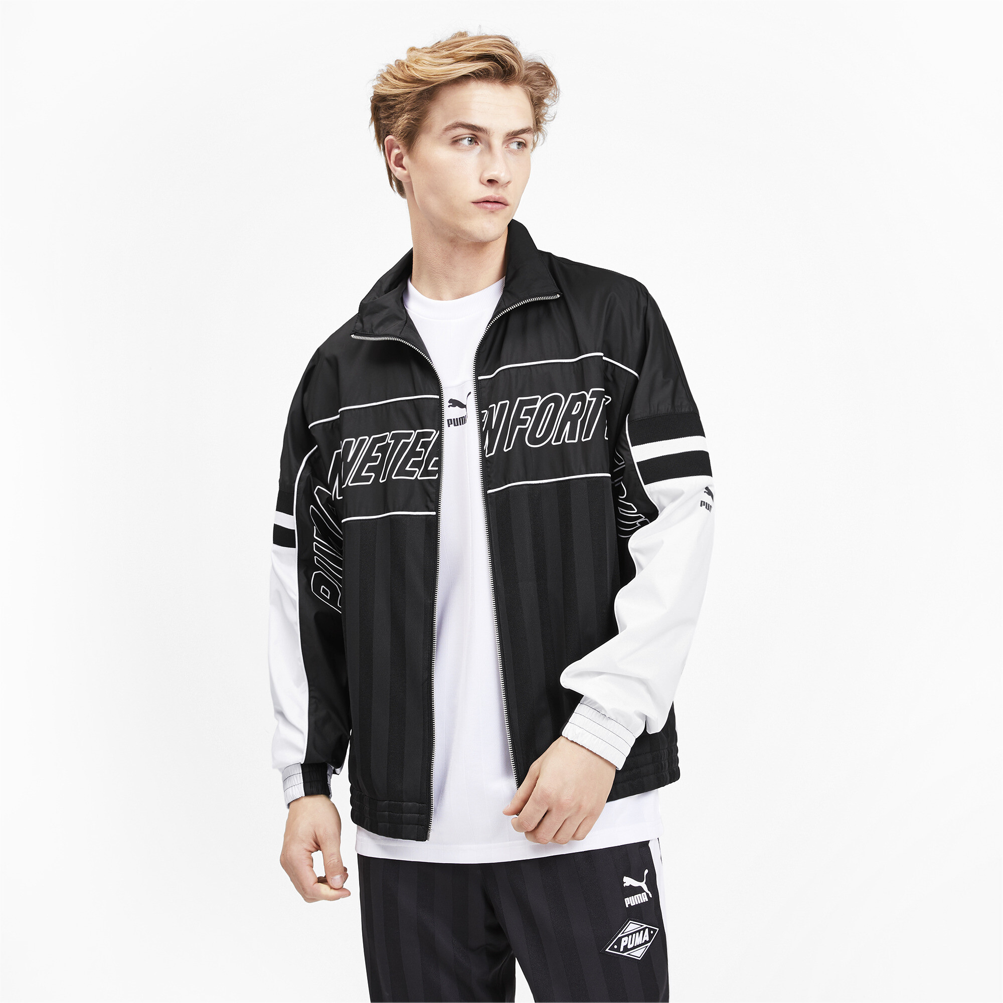 puma blue sweat jacket