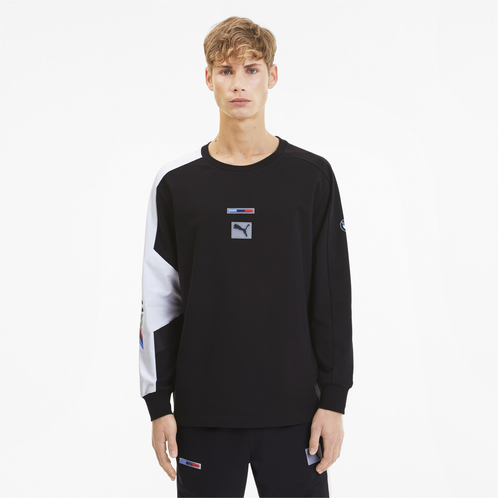 BMW M Motorsport Street Midlayer Men's Sweater | Black - PUMA