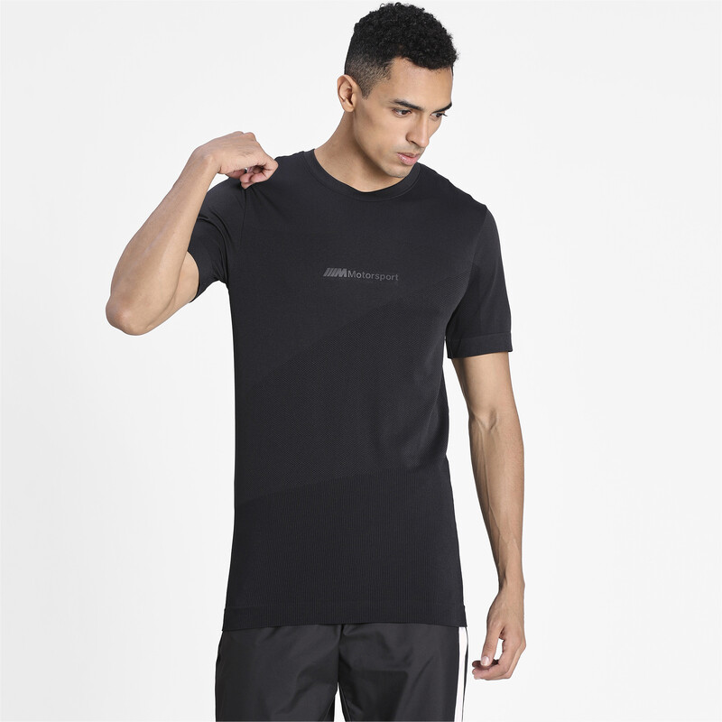 

Men's PUMA BMW Motorsport RCT evoKNIT T-Shirt, Black