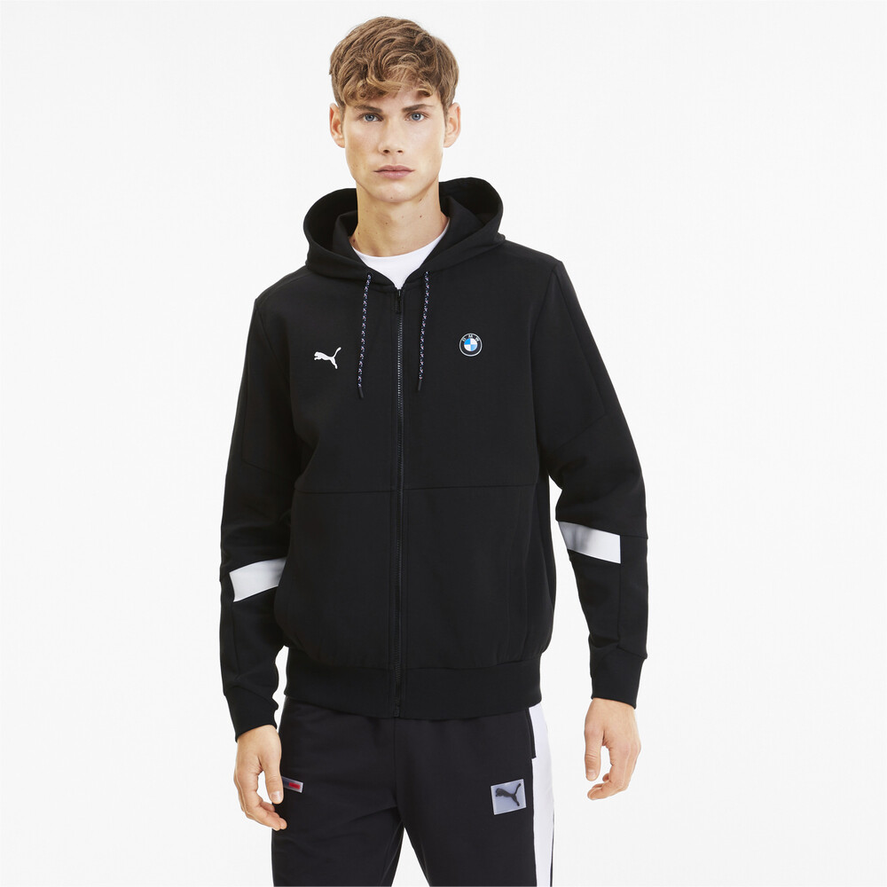 Bmw M Motorsport Hooded Men S Sweat Jacket Black Puma Puma South Africa Official Shopping Site