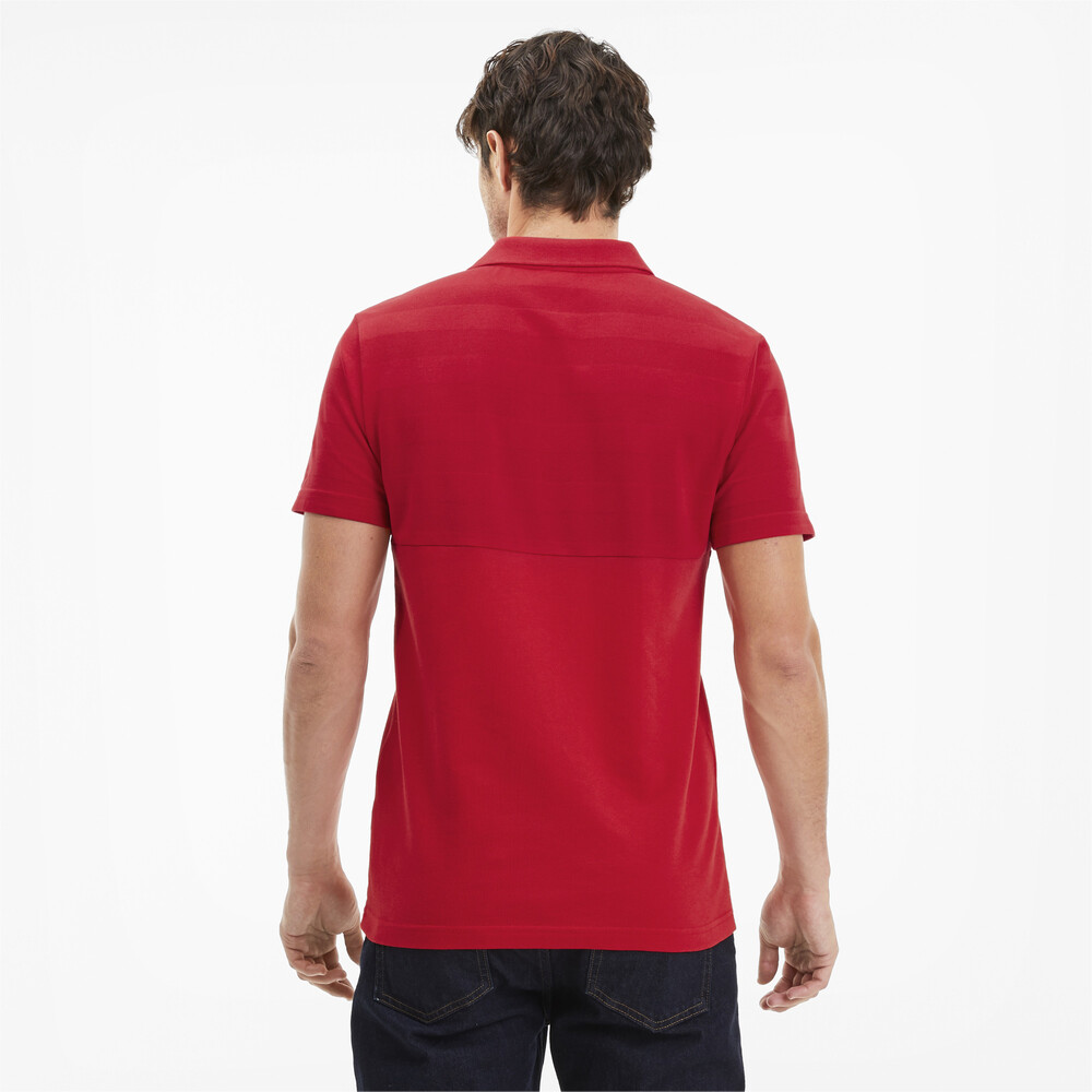 

PUMA - male - Поло Ferrari Striped Polo – Rosso Corsa –, Красный