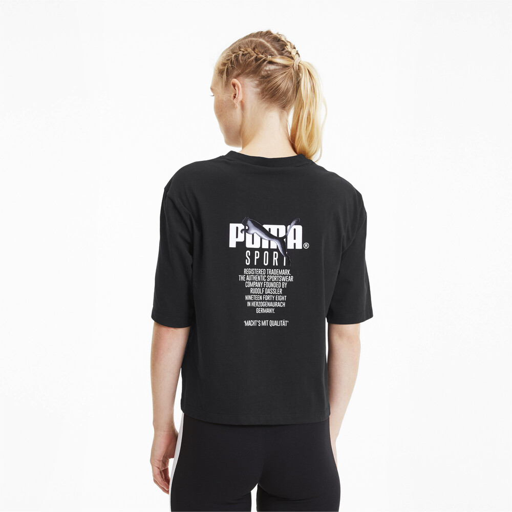 

PUMA - female - Футболка TFS Graphic Tee – Puma Black –, Черный
