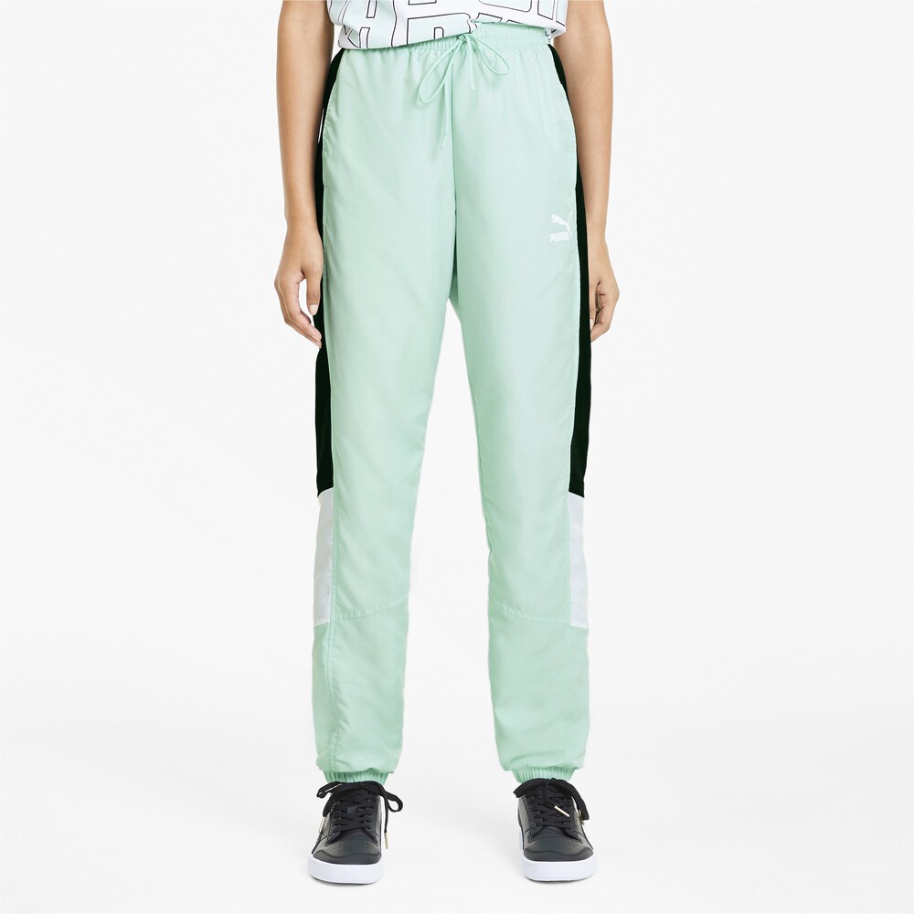 puma track pants green