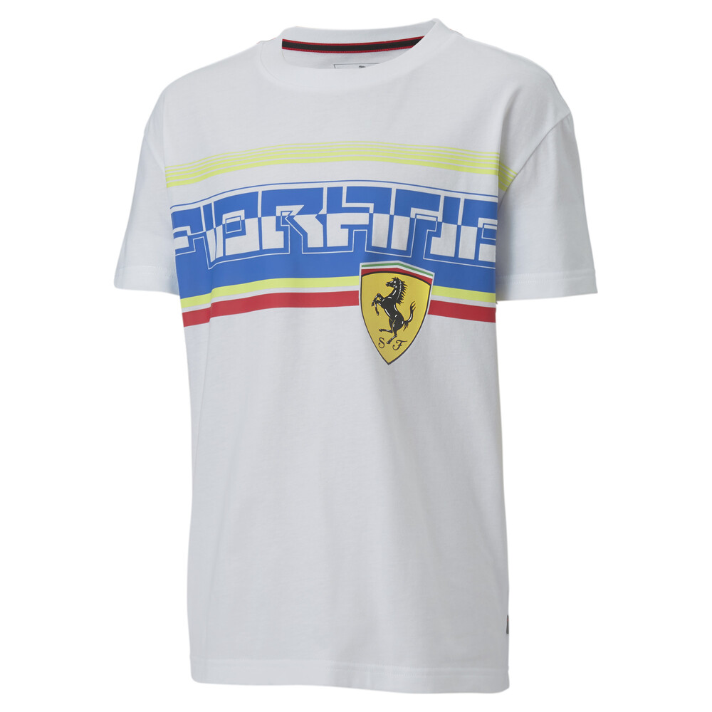 Scuderia Ferrari Fiorano Youth Street Tee White Puma Puma South Africa Official Shopping Site
