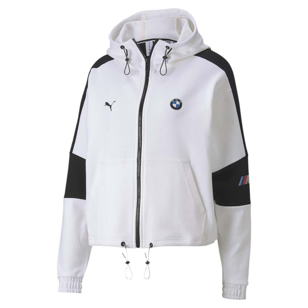 Bmw M Motorsport Hooded Women S Sweat Jacket White