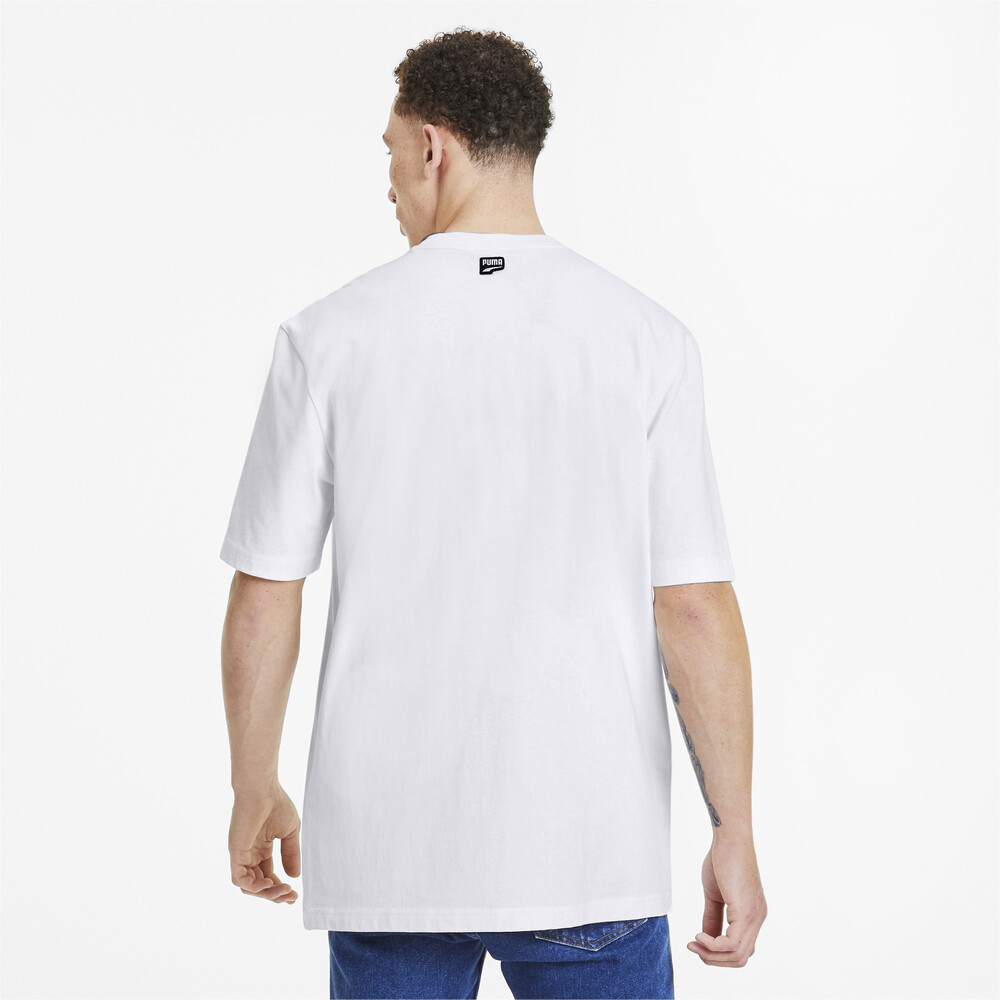 

PUMA - male - Футболка Downtown Men' Tee – Puma White-Mist Green-01 –, Белый