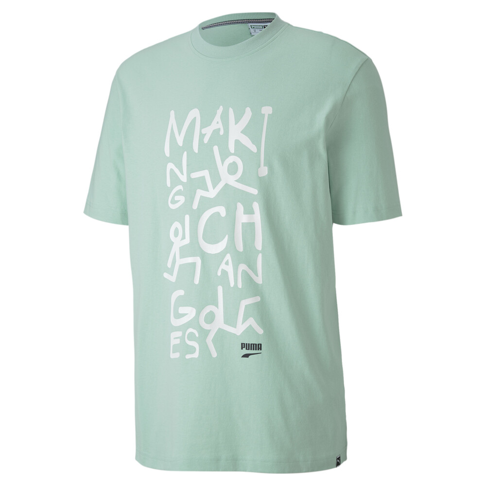 

PUMA - male - Футболка Downtown Graphic Tee – Mist Green –, Зеленый