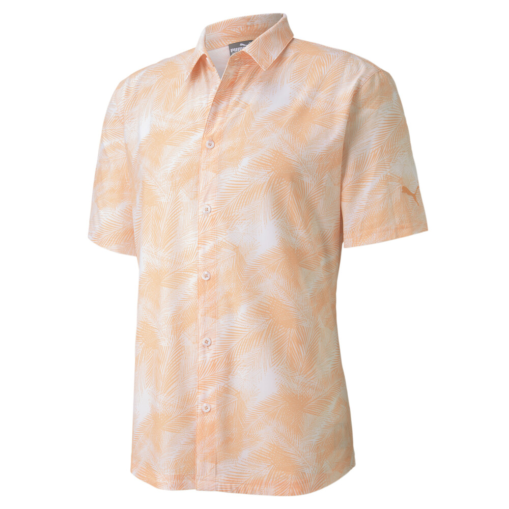 orange puma golf shirt