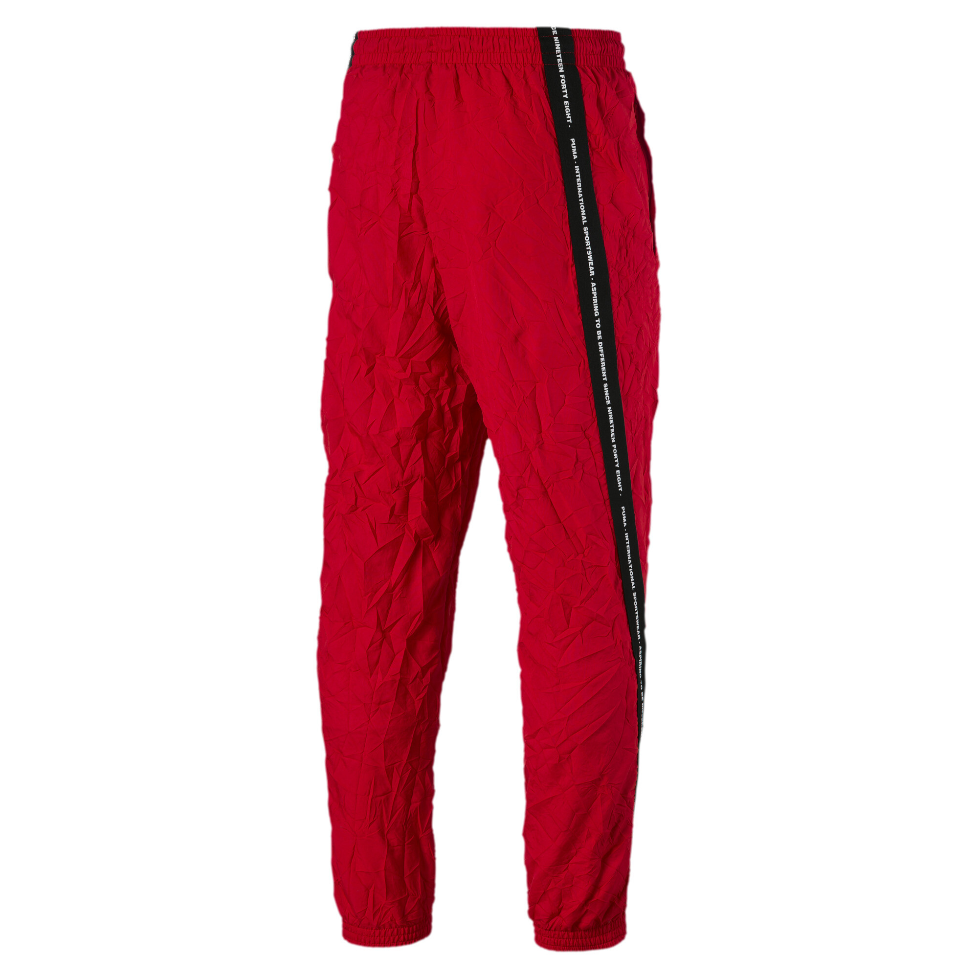 red puma pants