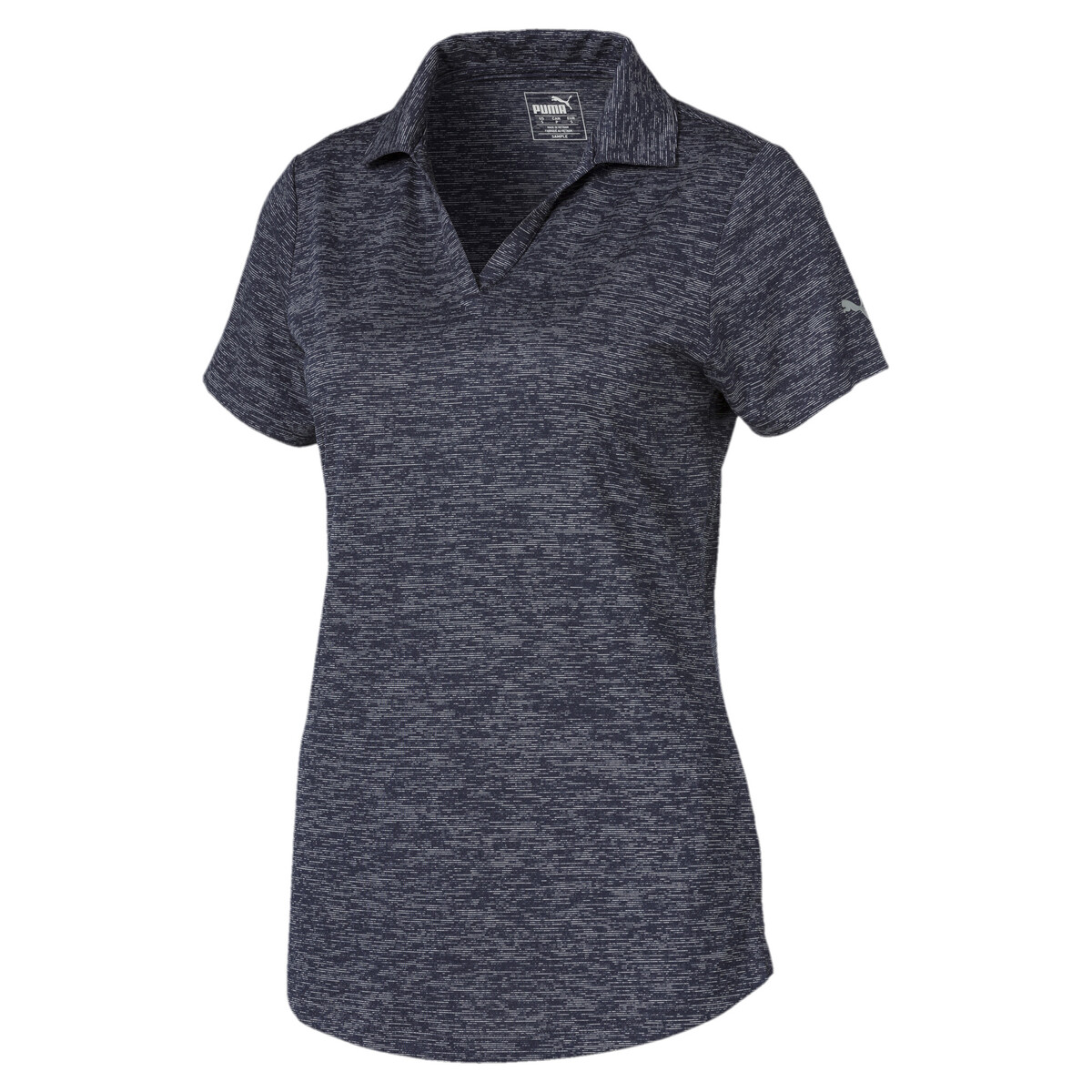 Icon Heather Women's Golf Polo Shirt in Peacoat by PUMA, Medium