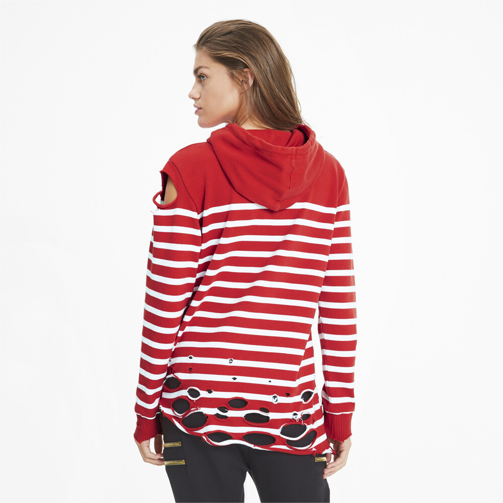 

PUMA - female - Толстовка PUMA x BALMAIN Striped Hoodie – High Risk Red –, Красный