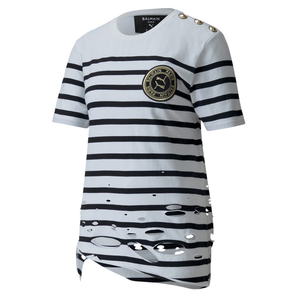 

PUMA - Футболка PUMA x BALMAIN Distressed Tee – Puma White –, Белый