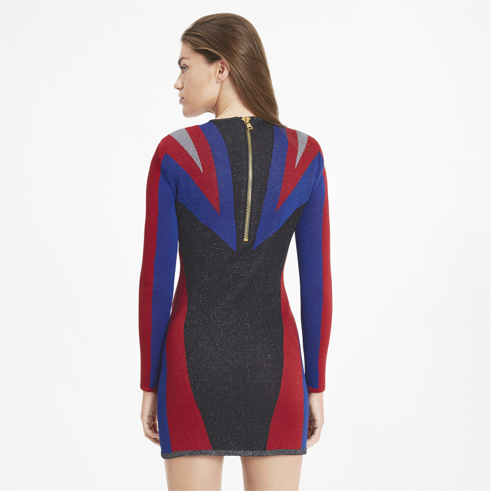 

PUMA - female - Платье PUMA x BALMAIN Jacquard Dress – Puma Black –, Черный