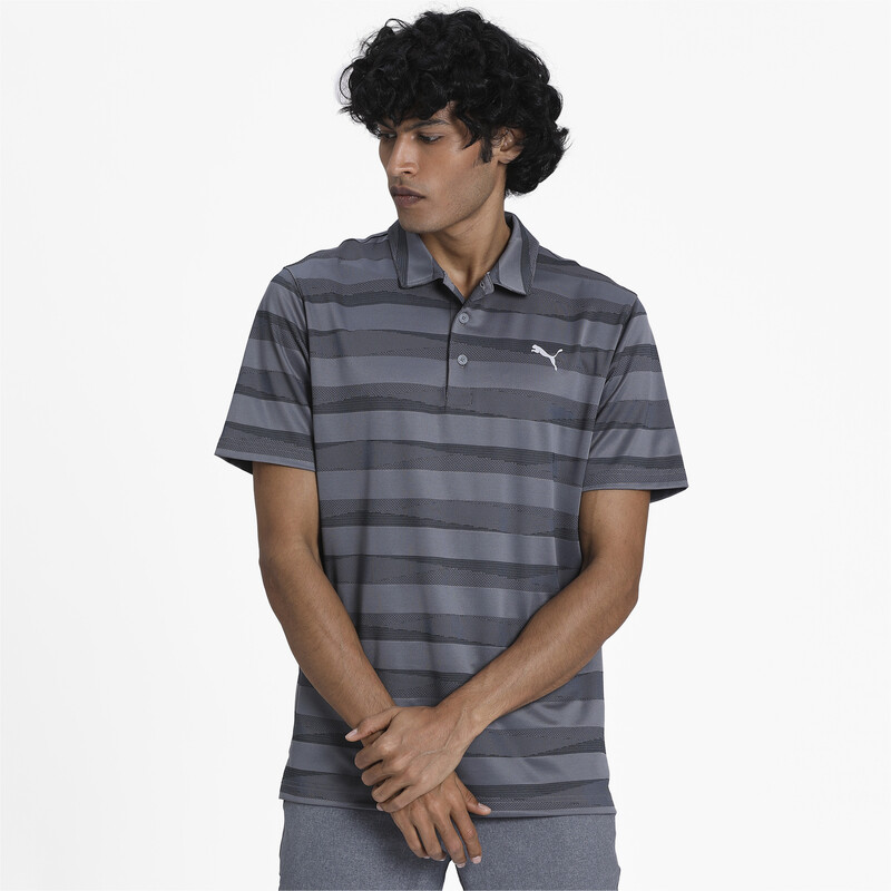 

Men's PUMA Alterknit Stripe Polo, Purple