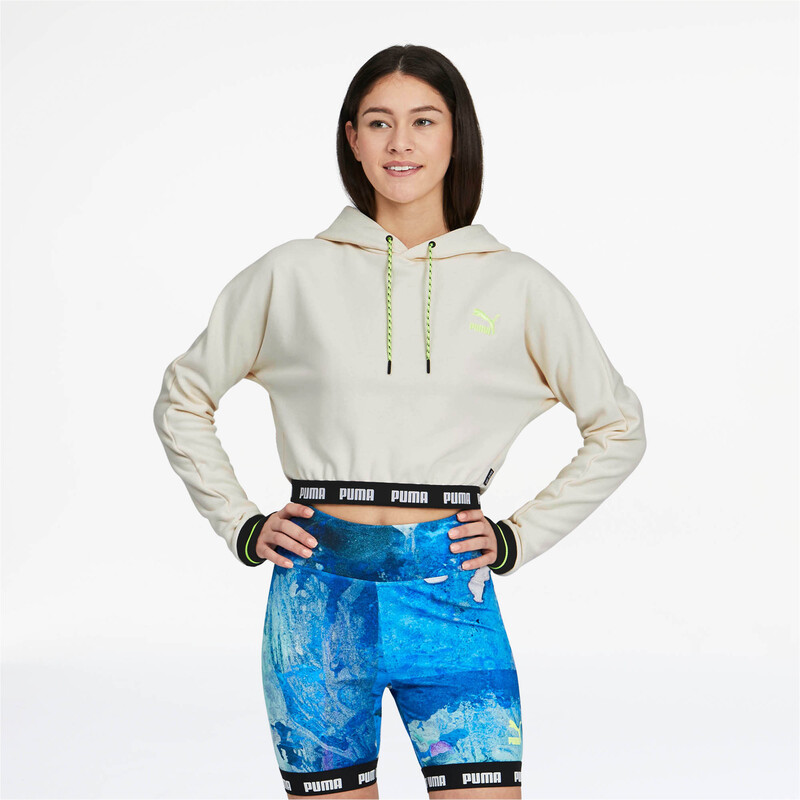 

Women's PUMA X CENTRAL SAINT MARTINS Cropped Hoody, White