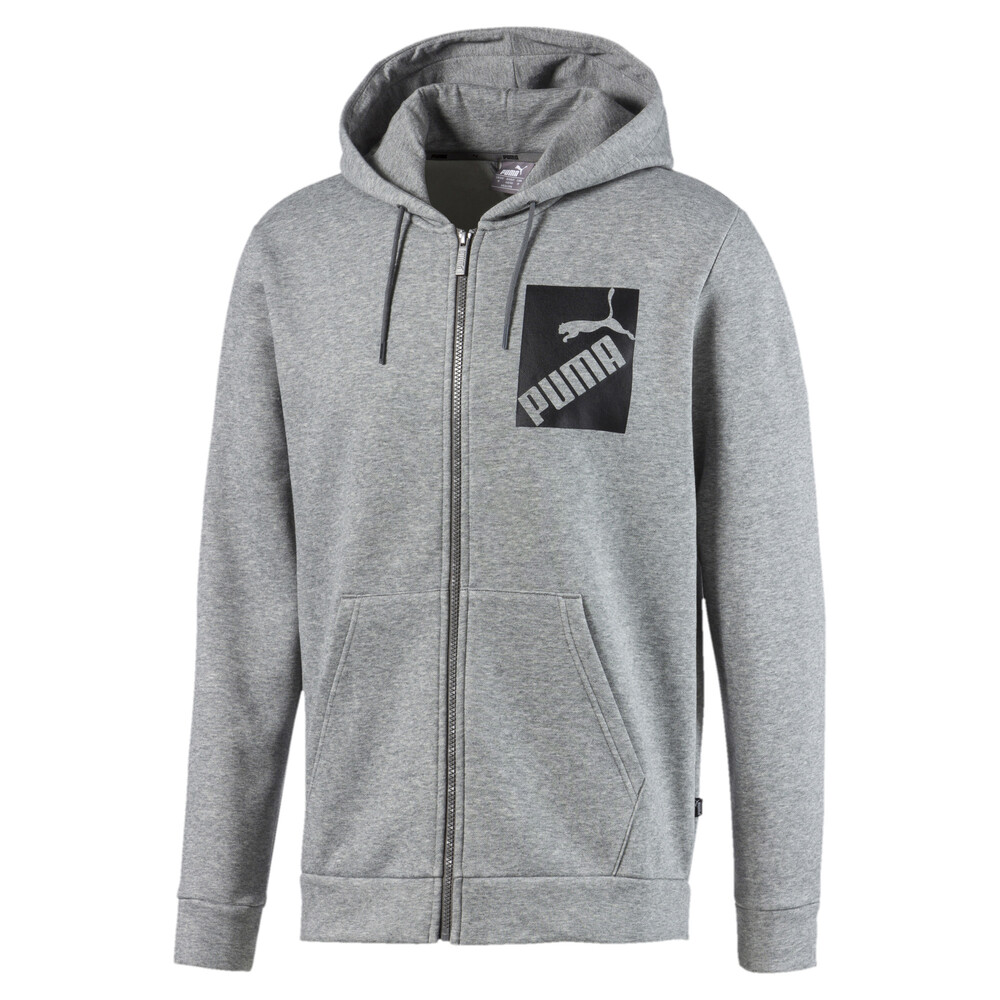 puma tape full zip hoodie