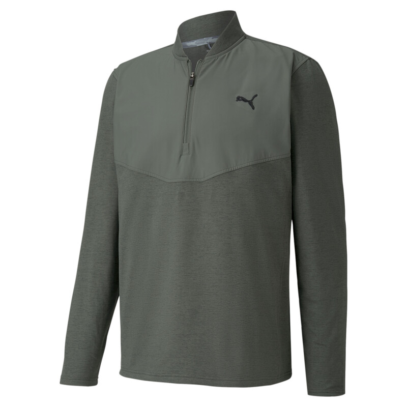 

Men's PUMA CLOUDSPUN Stealth Quarter-Zip Regular Fit Sweatshirt, Gray