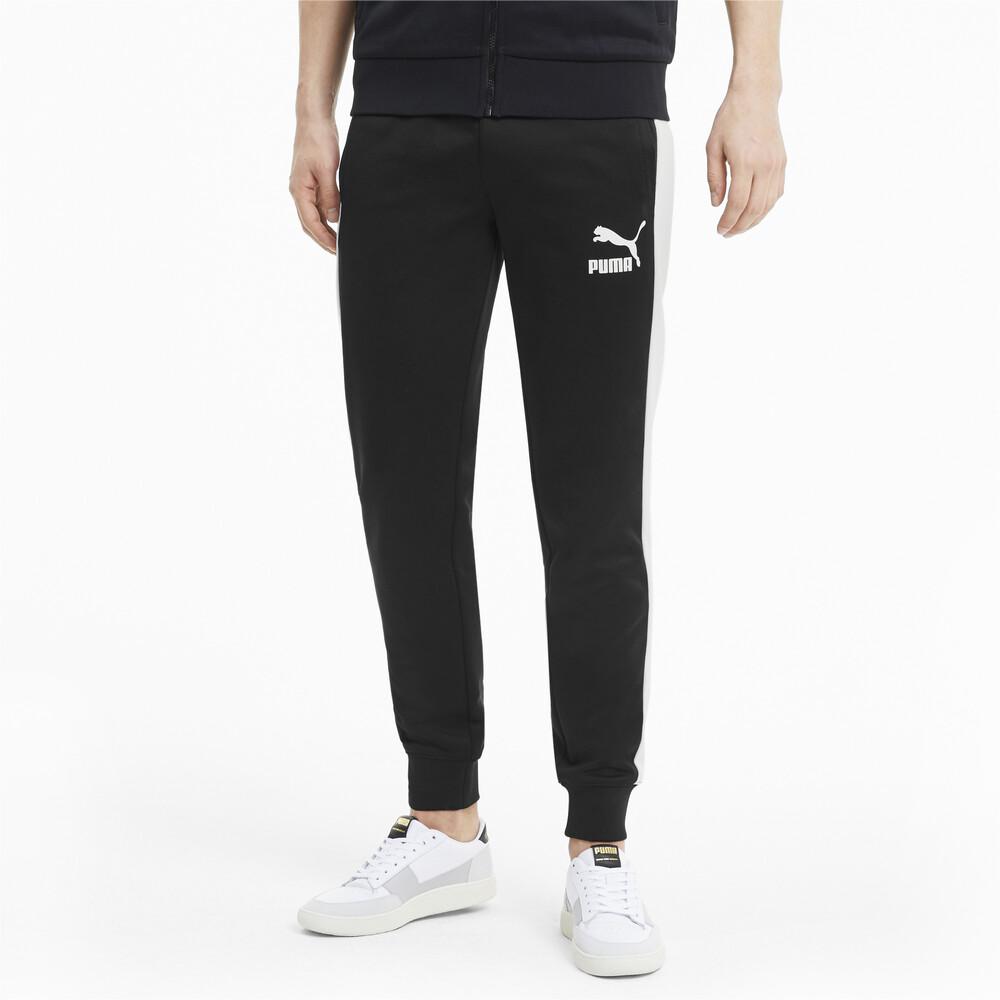 black puma track pants