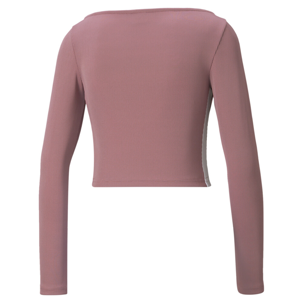 фото Топ classics ribbed cropped top puma