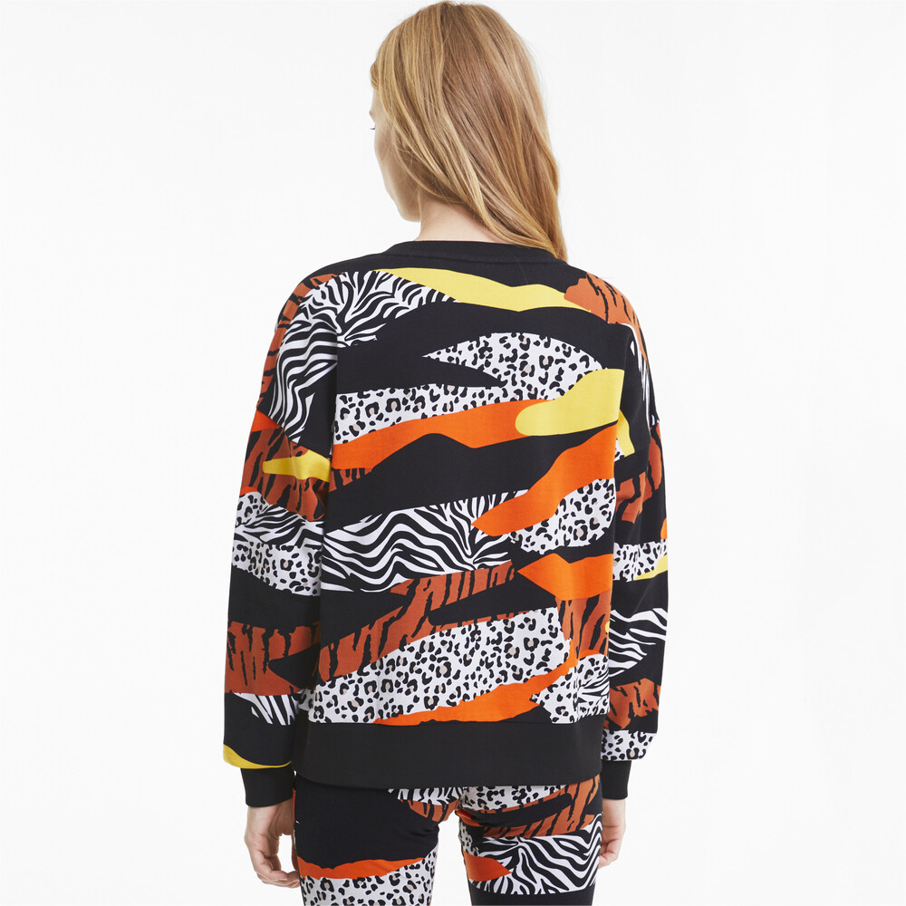 

PUMA - female - Толстовка Classics Graphics Crew – Puma White-multi AOP –, Белый