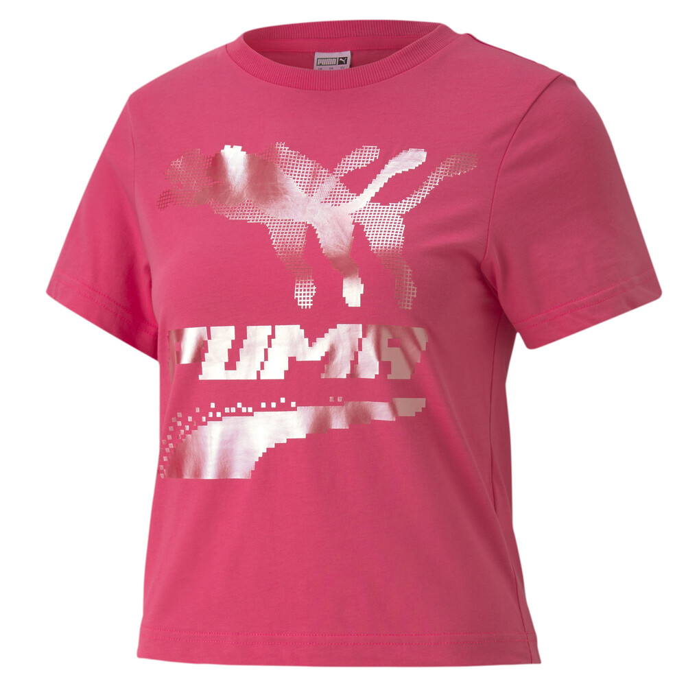 

PUMA - female - Футболка Evide Graphic Tee – Glowing Pink –, Розовый
