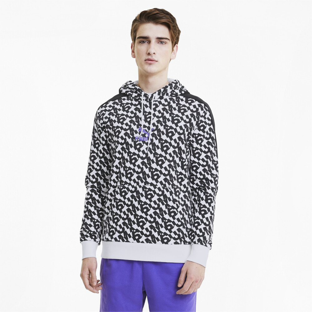 Classics Graphic Printed Erkek Kapusonlu Sweatshirt Beyaz Puma Puma Turkiye Resmi Alisveris Sitesi