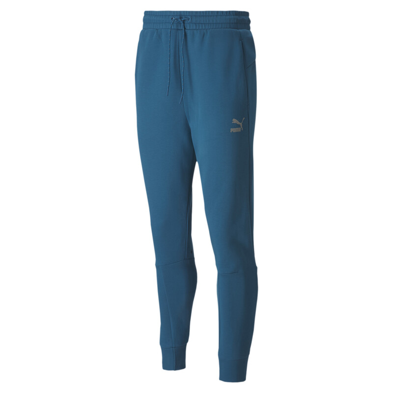 

Men's PUMA Classics Tech Pants, Black/blue