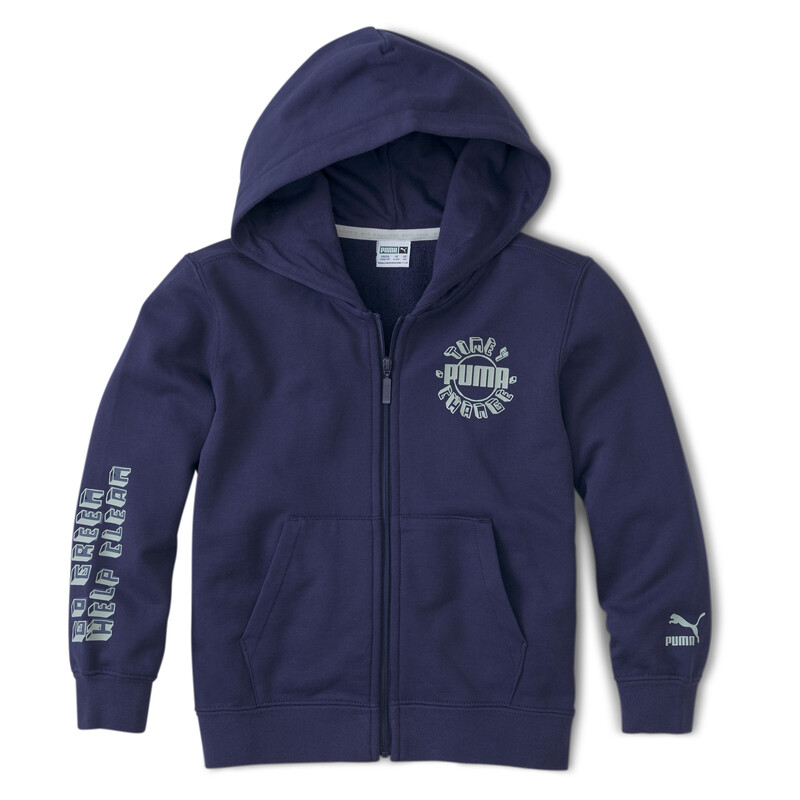 

PUMA T4C Full Zip Kids' Hoodie, Purple