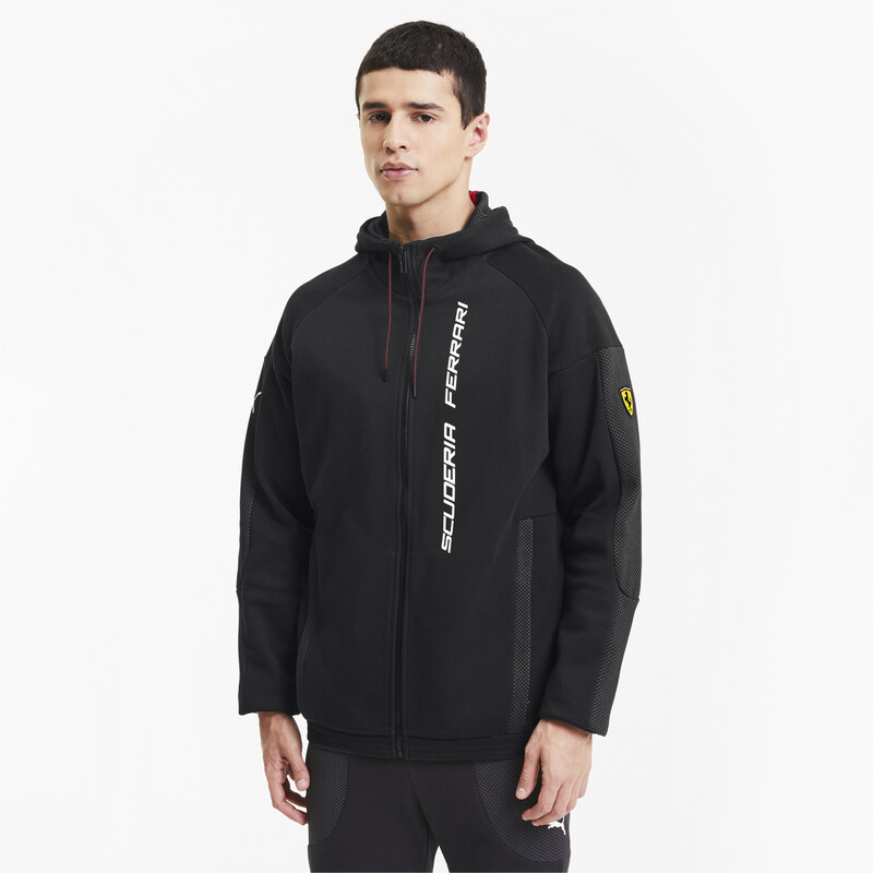 

Men's PUMA Ferrari Race Full-Zip Hooded Sweat Jacket, Black