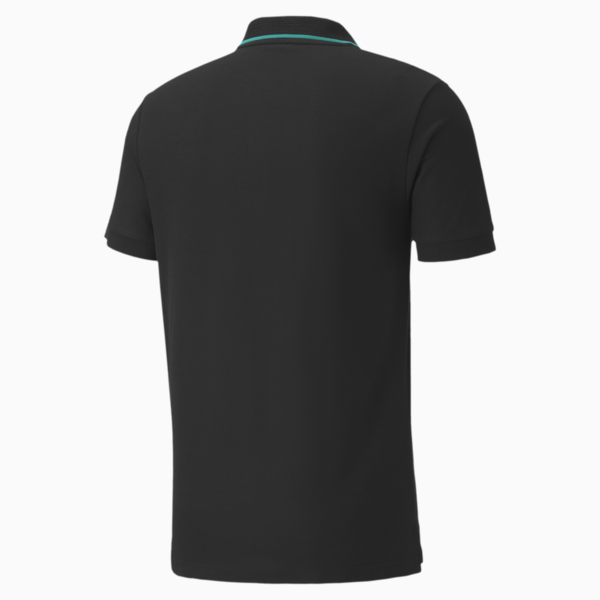 Mercedes Men's Polo Shirt, Puma Black, large-ZAF