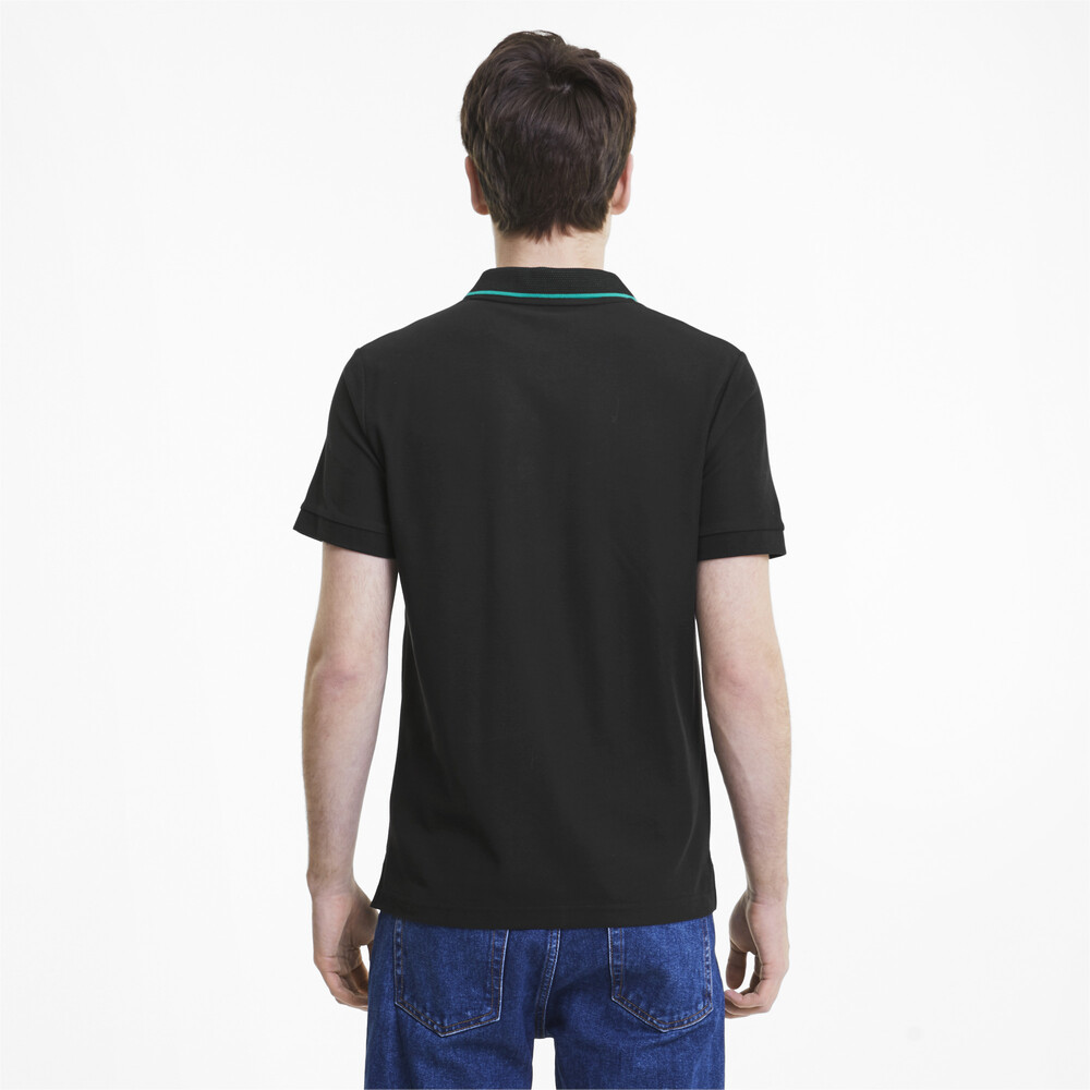 mercedes men s polo shirt black puma