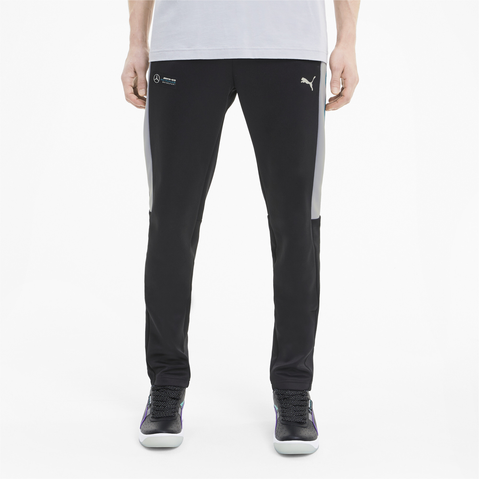 black puma track pants