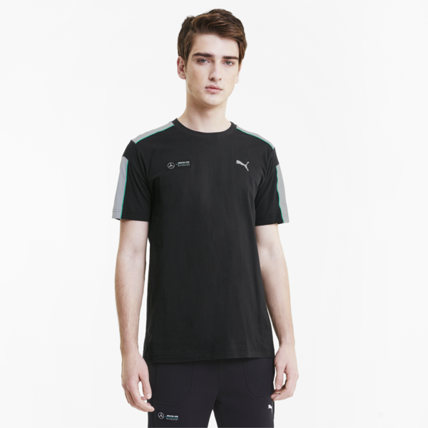 Mercedes T7 Men's Tee, Puma Black, large-ZAF