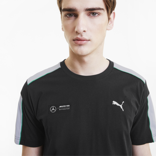 Mercedes T7 Men's Tee, Puma Black, large-ZAF