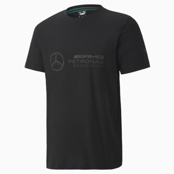 Mercedes Logo Men's Tee, Puma Black, large-ZAF