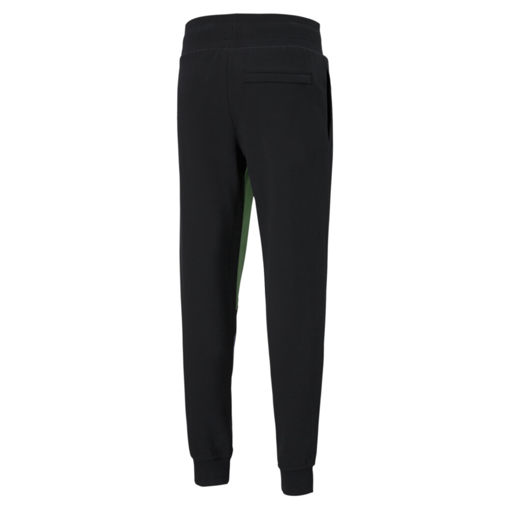 

PUMA - male - Штаны TFS Men's Track Pants – Puma Black-Fluo Green –, Черный