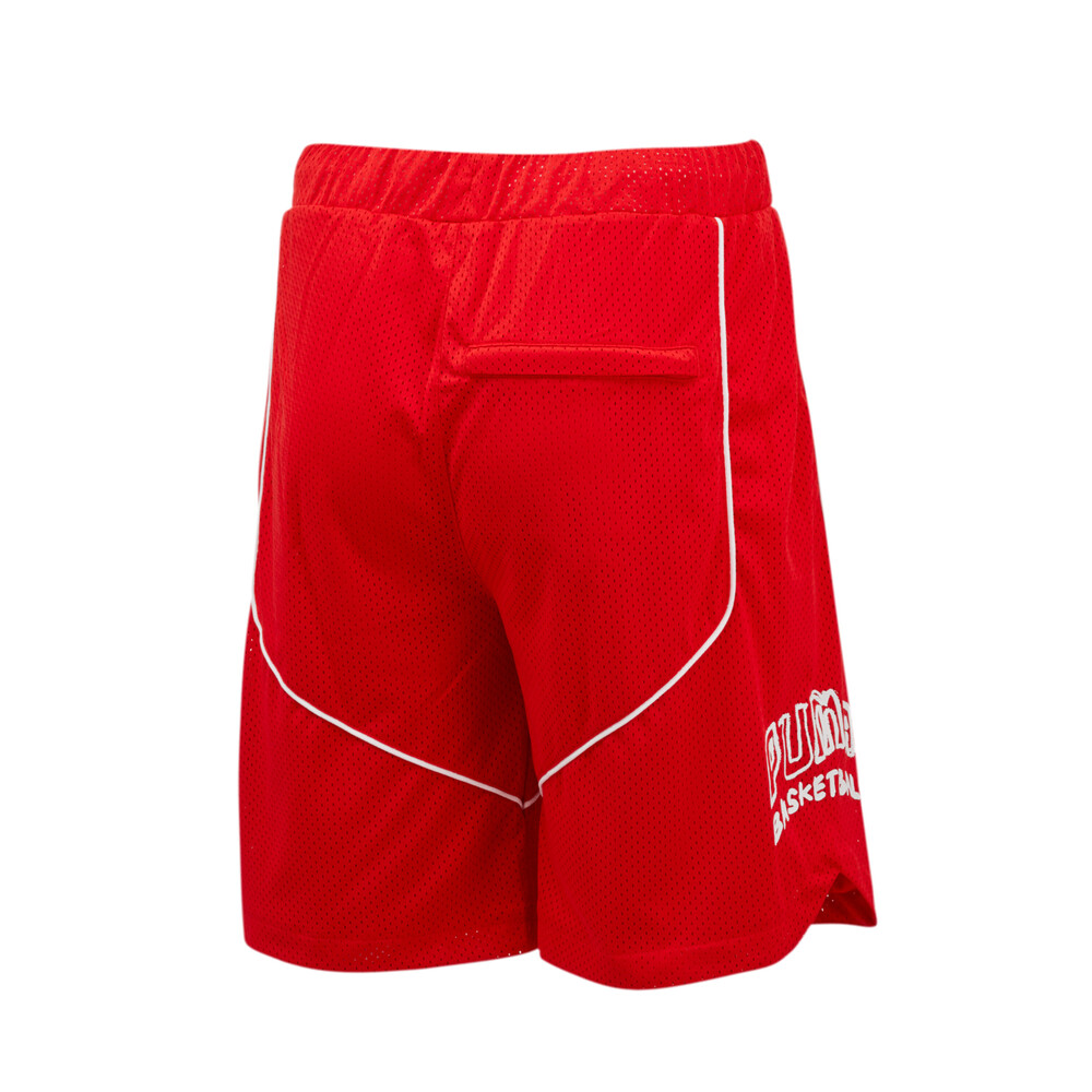 Hoops Game Men's Basketball Shorts Red PUMA
