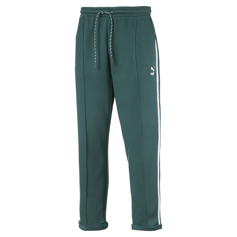 puma tapered fleece pants mens