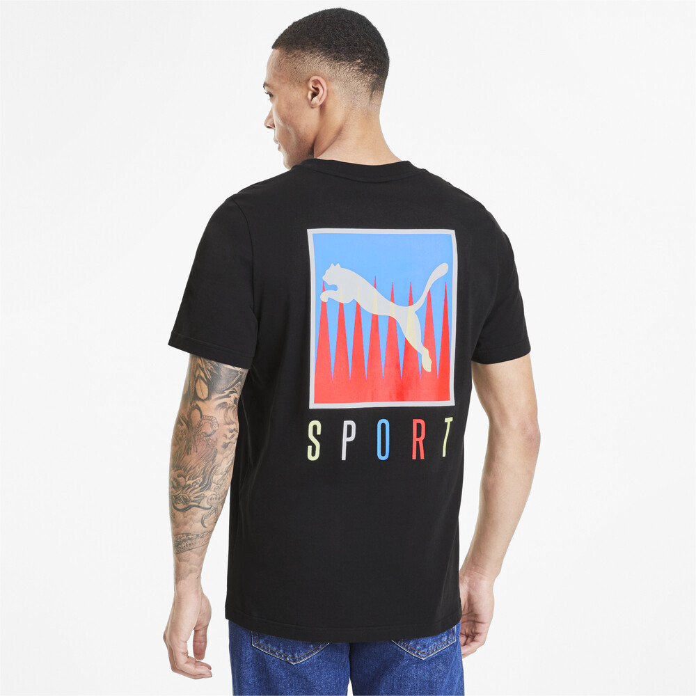 PUMA Sport Men's Graphic Tee Black PUMA