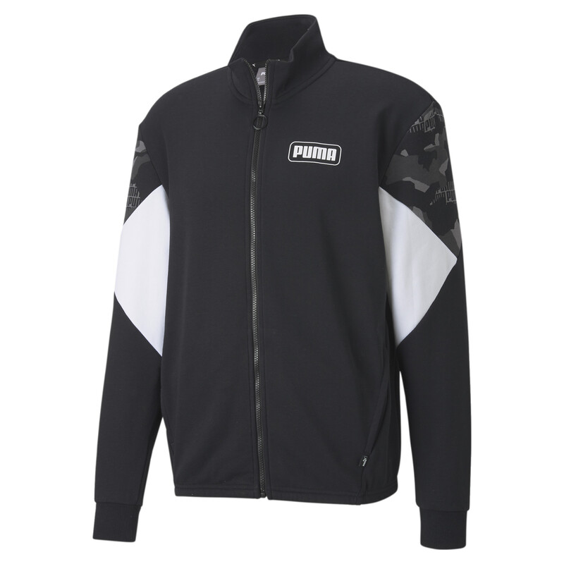 

PUMA Rebel Camo Full-Zip Jacket, Black