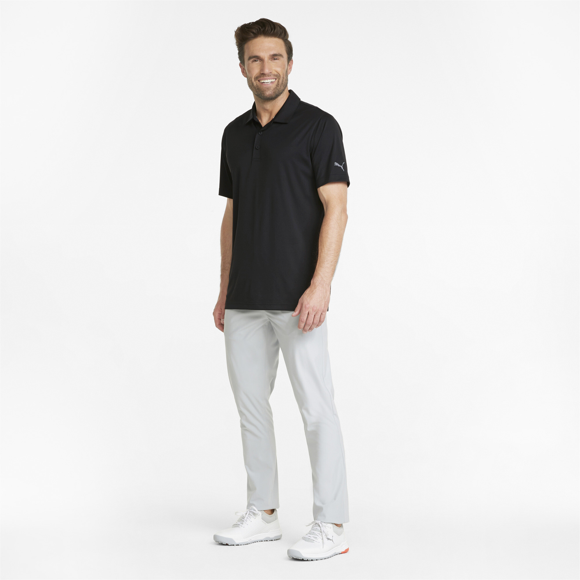 Men's Puma Gamer's Golf Polo Shirt T-Shirt, Black T-Shirt, Size 4XL T-Shirt, Clothing