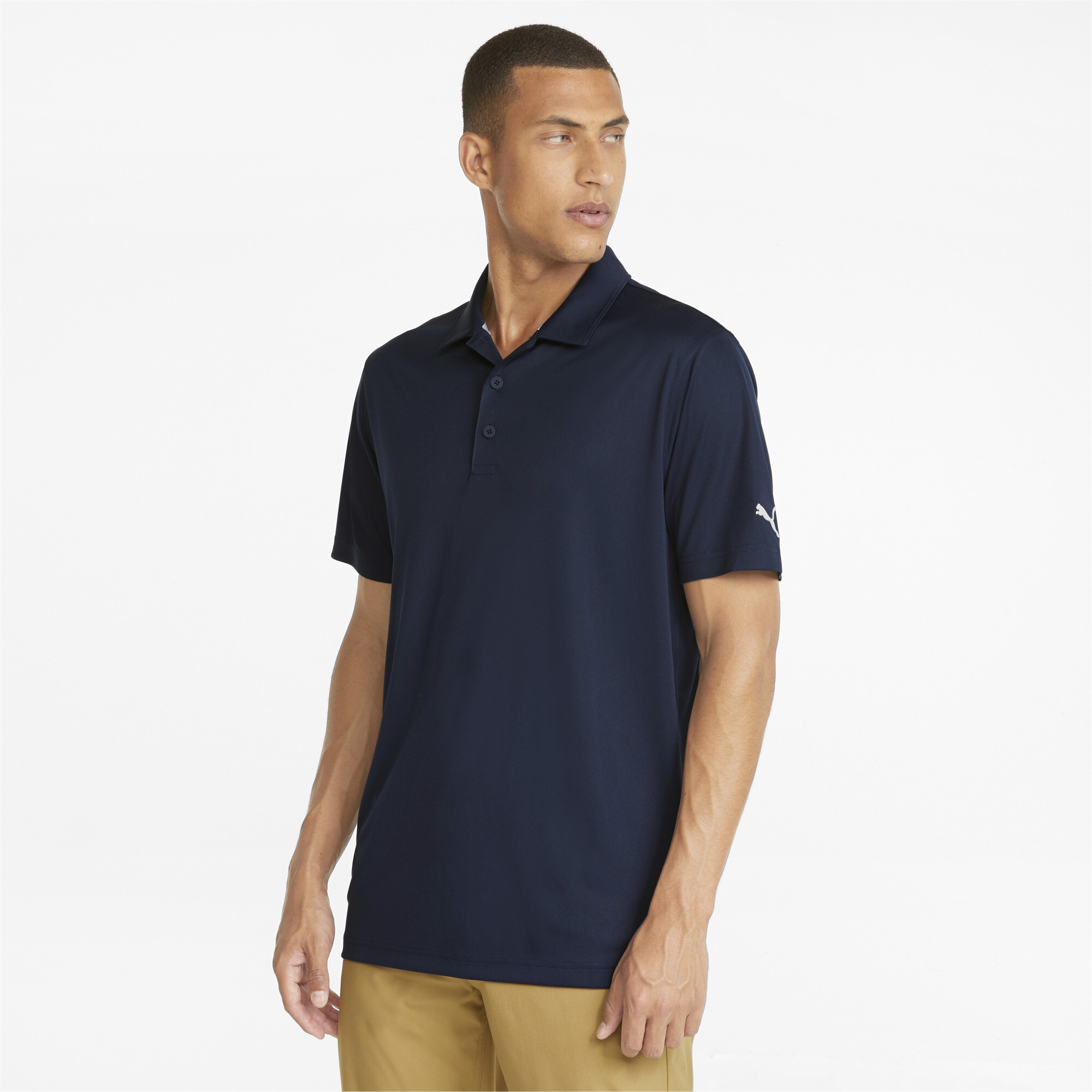 Men's Puma Gamer's Golf Polo Shirt T-Shirt, Blue T-Shirt, Size S T-Shirt, Clothing