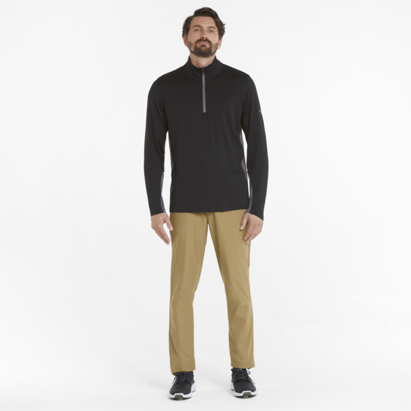 Gamer Quarter-Zip Men's Golf Sweatshirt, Puma Black, large-ZAF