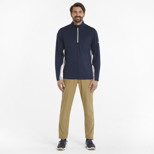 Gamer Quarter-Zip Men's Golf Sweatshirt, Navy Blazer, large-ZAF