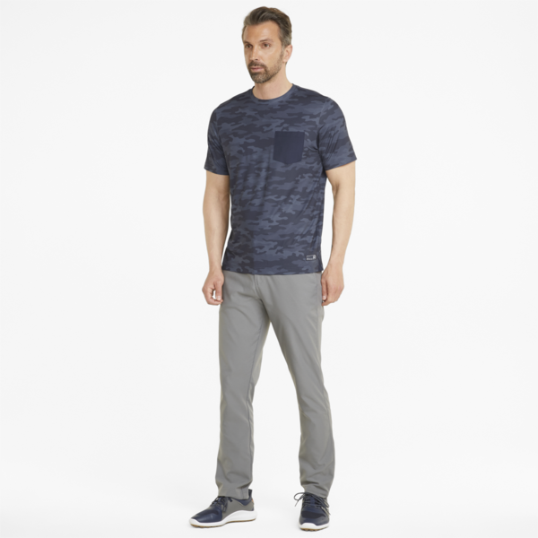 EGW Pushcart Pocket Men's Golf Tee, Navy Blazer-Camo, large-ZAF