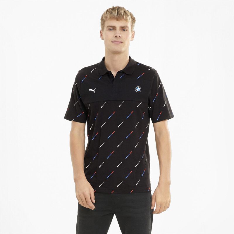 

Men's PUMA BMW M Motorsport Printed Polo, Black